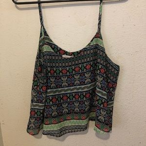 Flowy patterned tank top